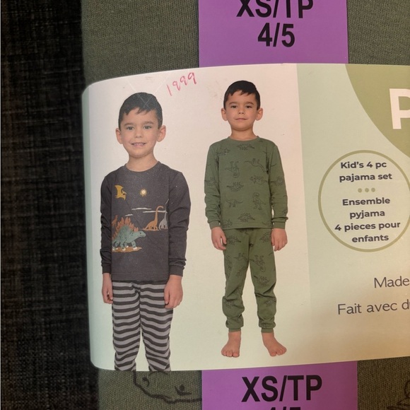 Boys Pekkle Dinosaur Pyjamas (2pack) - Picture 2 of 4